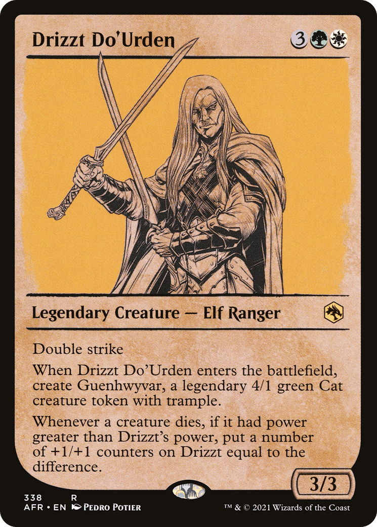 Drizzt Do'Urden (Showcase) [Dungeons & Dragons: Adventures in the Forgotten Realms] Foil