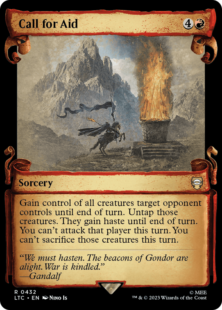Call for Aid [The Lord of the Rings: Tales of Middle-Earth Commander Showcase Scrolls] Foil