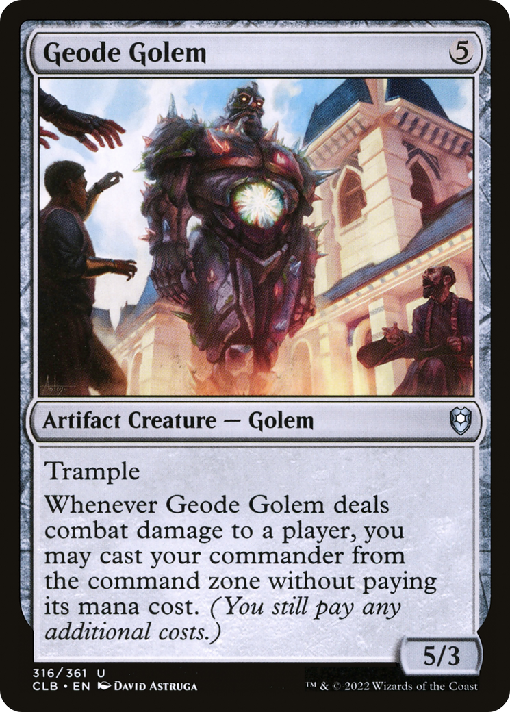Geode Golem [Commander Legends: Battle for Baldur's Gate] Foil