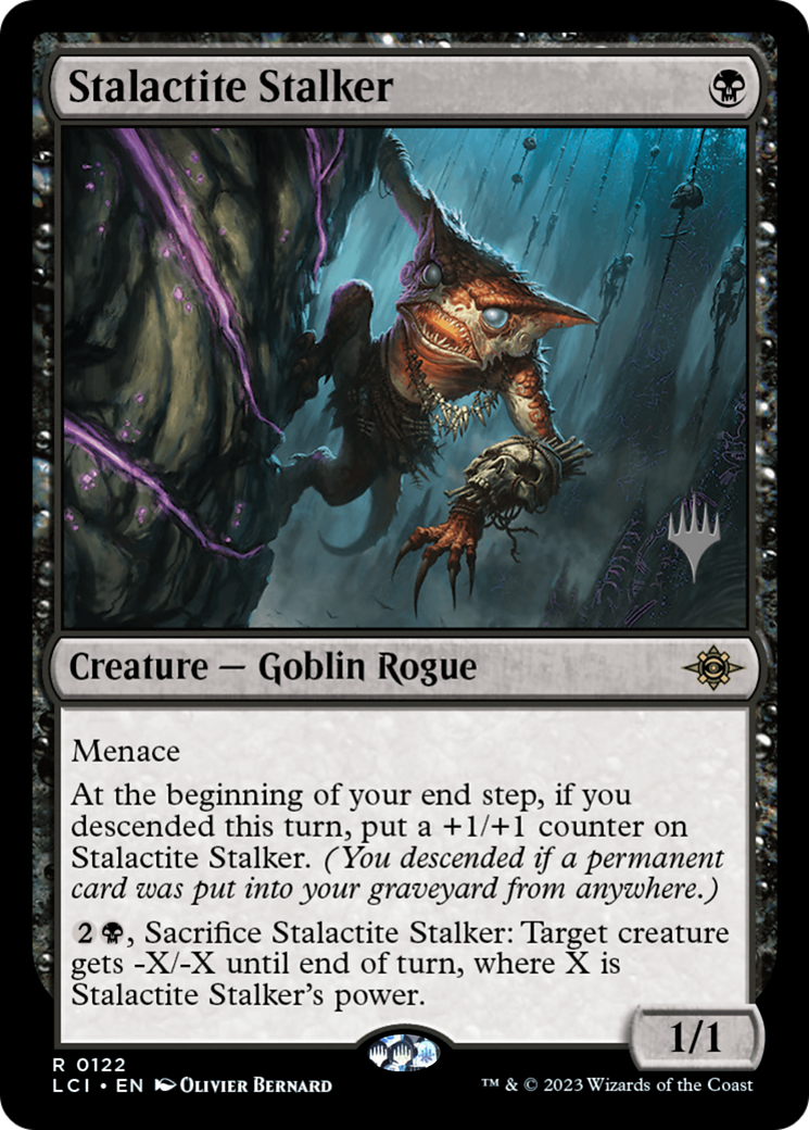 Stalactite Stalker (Promo Pack) [The Lost Caverns of Ixalan Promos] Foil