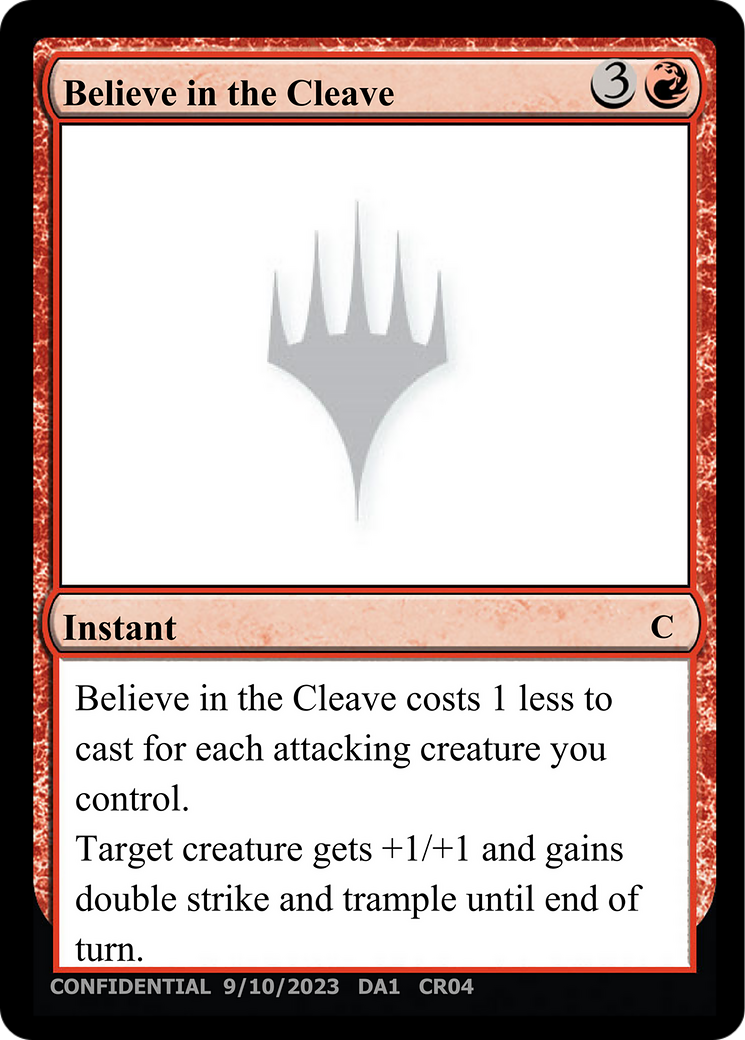 Believe in the Cleave (DA1-CR04B) - Unknown Event