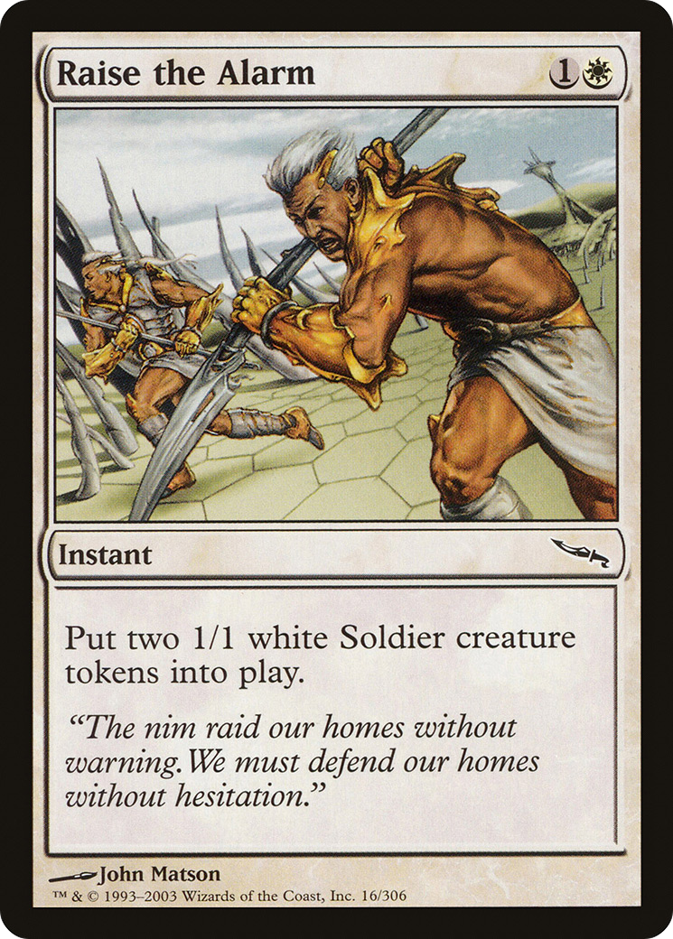 Raise the Alarm [Mirrodin] Foil