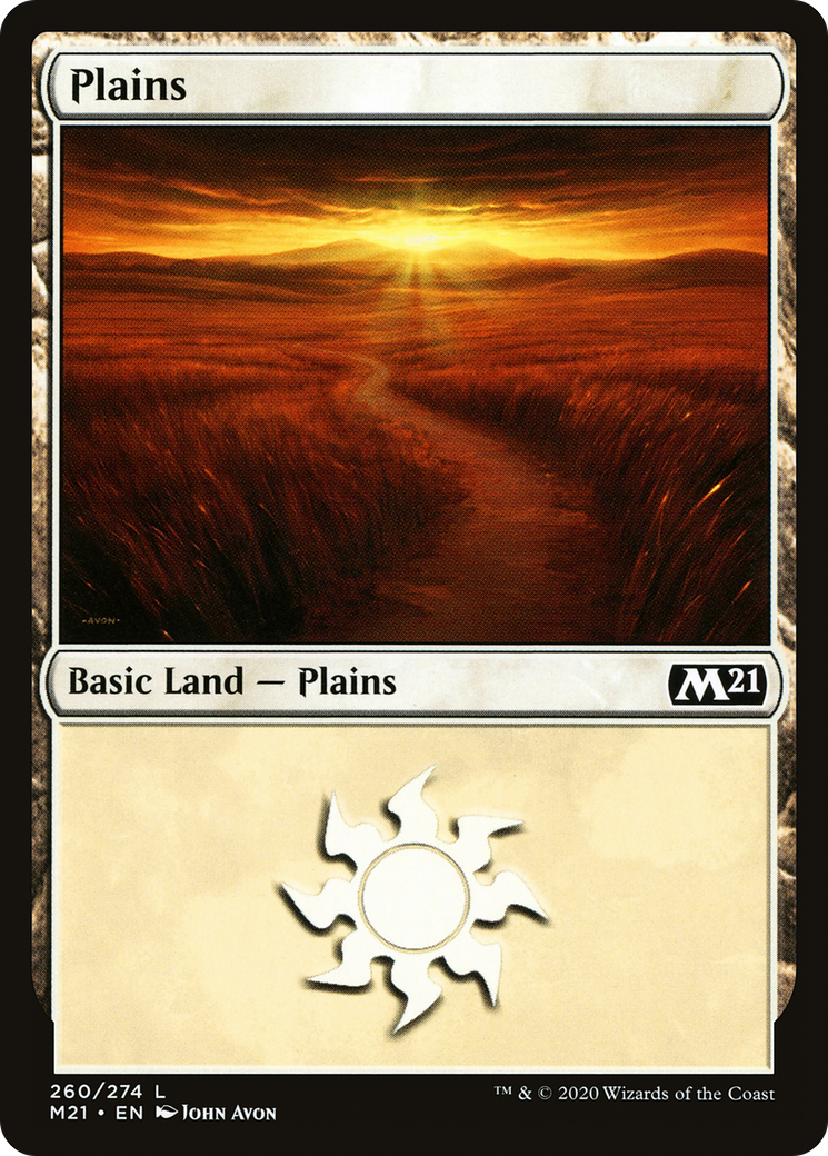 Plains (260) [Core Set 2021] Foil