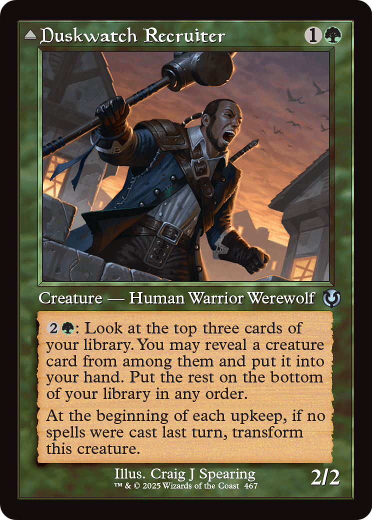 Duskwatch Recruiter (Retro Frame) (-467) [Innistrad Remastered]  Foil
