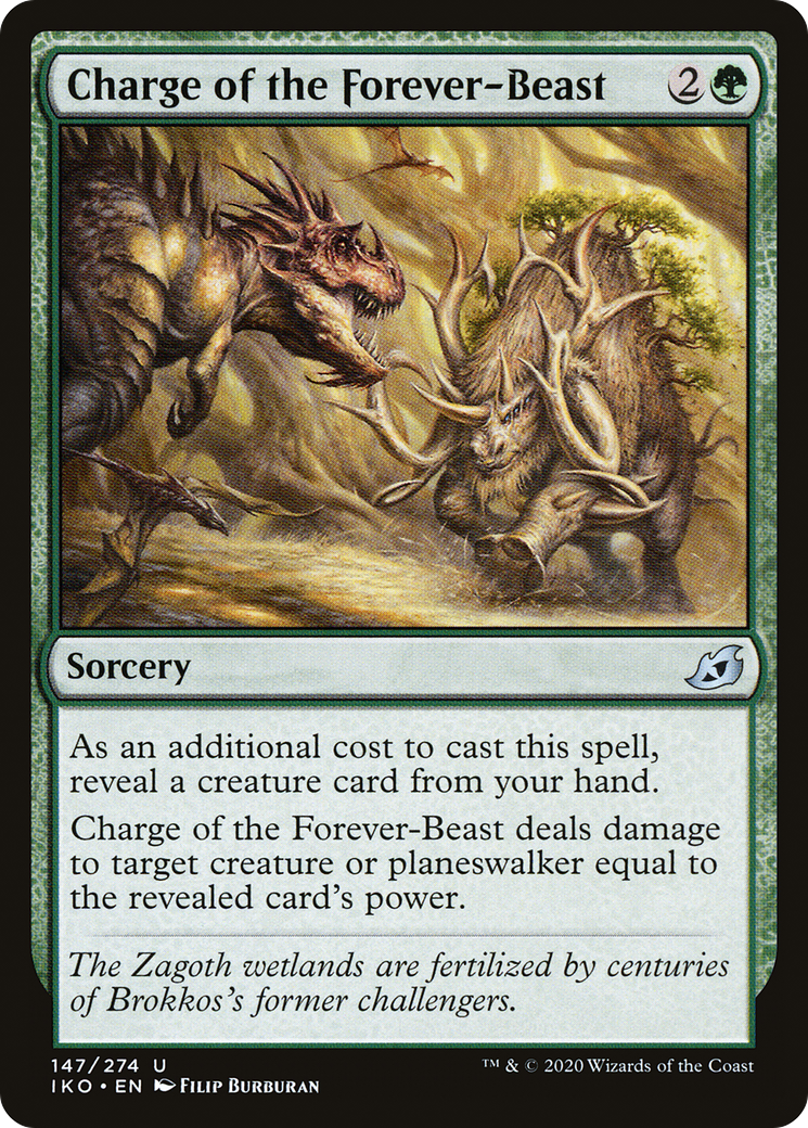 Charge of the Forever-Beast |  (147) [Ikoria: Lair of Behemoths]