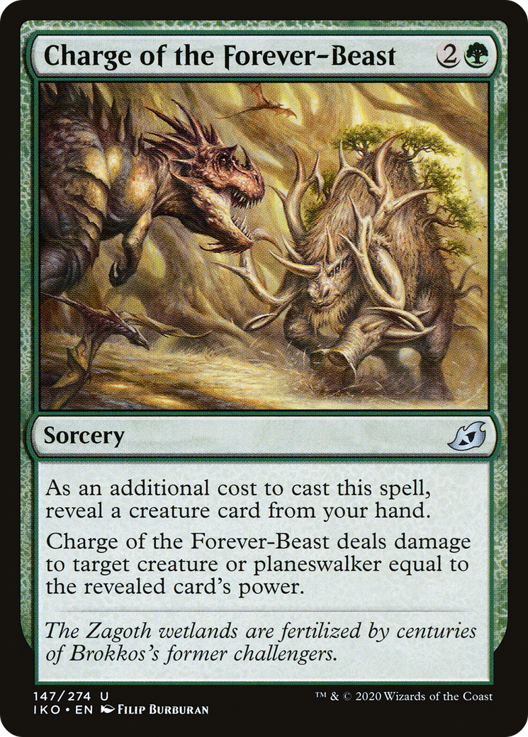Charge of the Forever-Beast [Ikoria: Lair of Behemoths] Foil