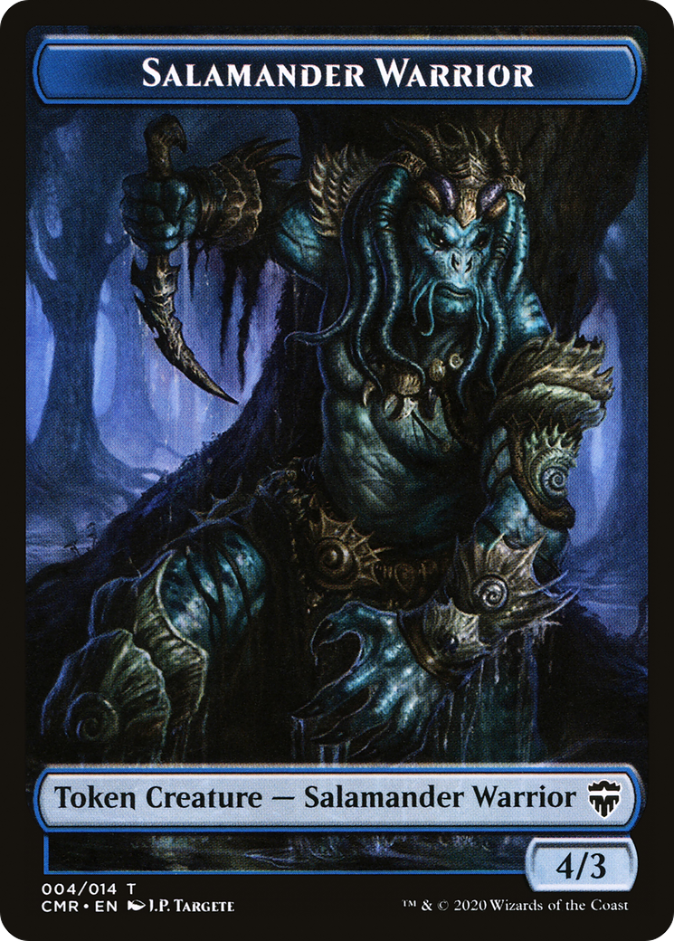 Salamander Warrior (TCMR-004) - Commander Legends Tokens Foil