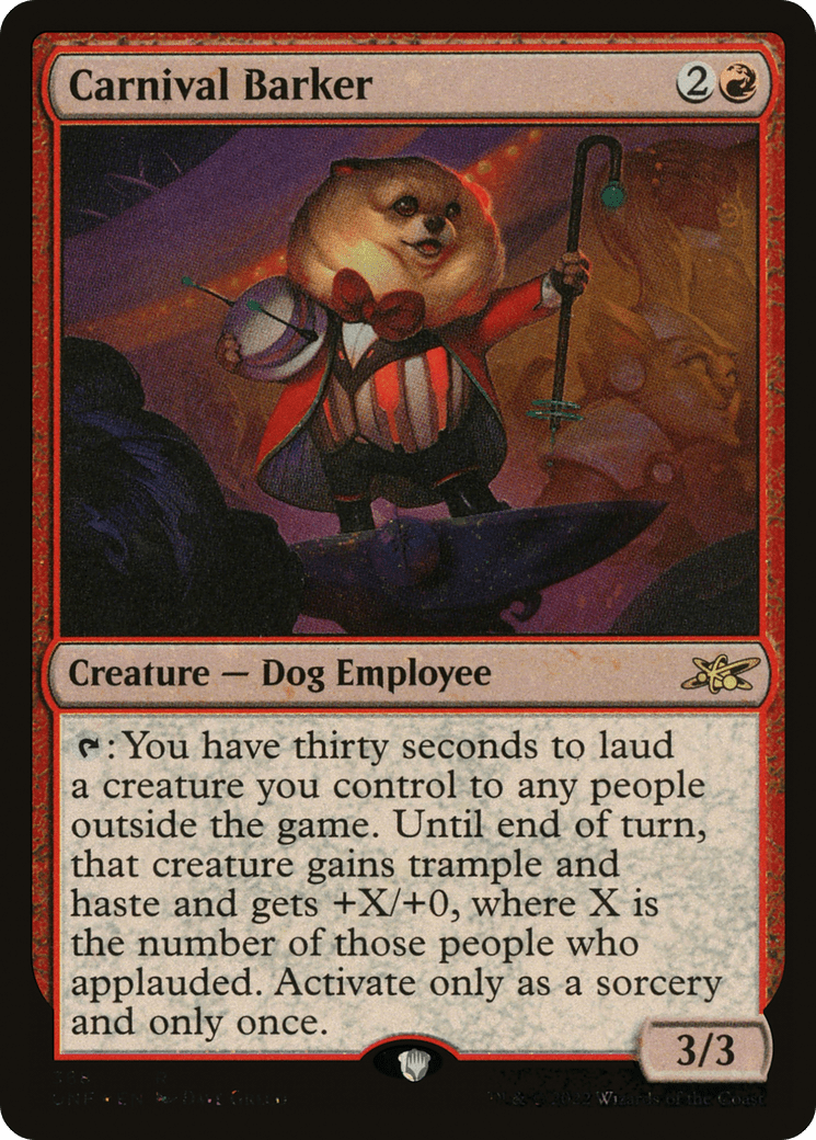 Carnival Barker (Galaxy Foil) [Unfinity]