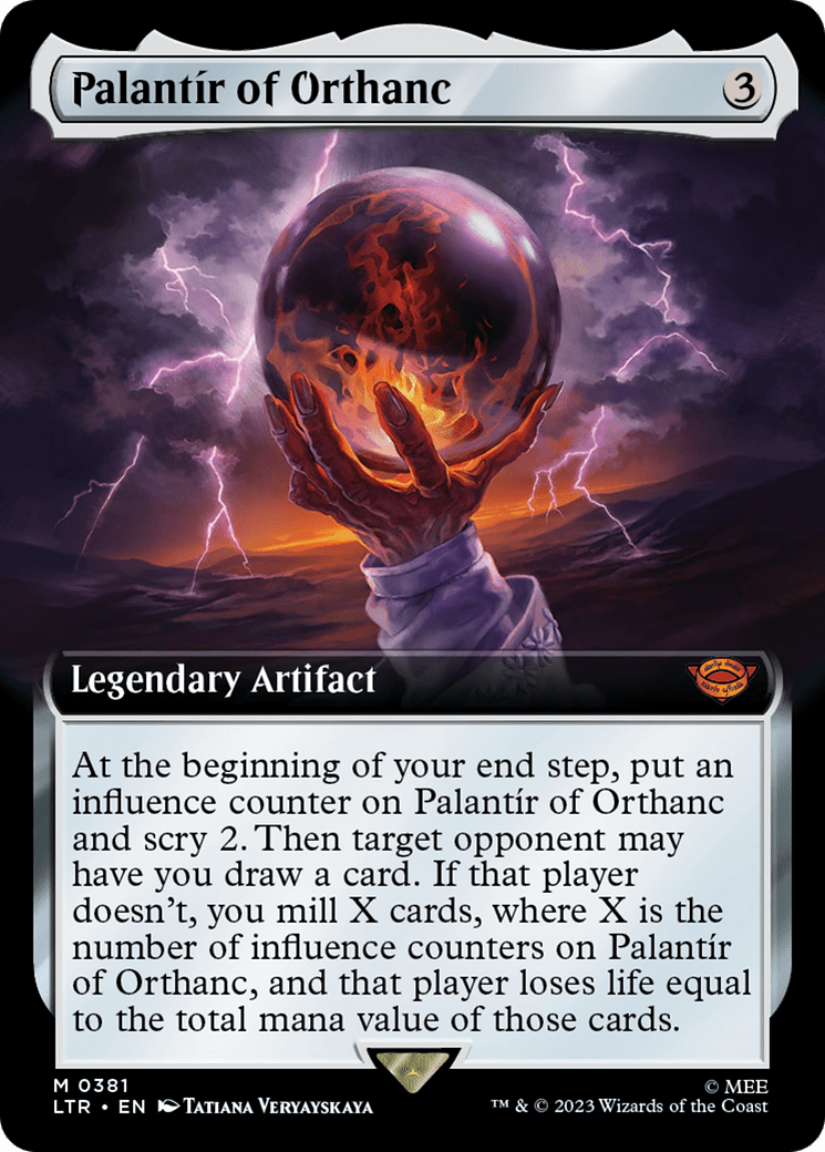 Palantir of Orthanc (Extended Art) [The Lord of the Rings: Tales of Middle-Earth] Foil