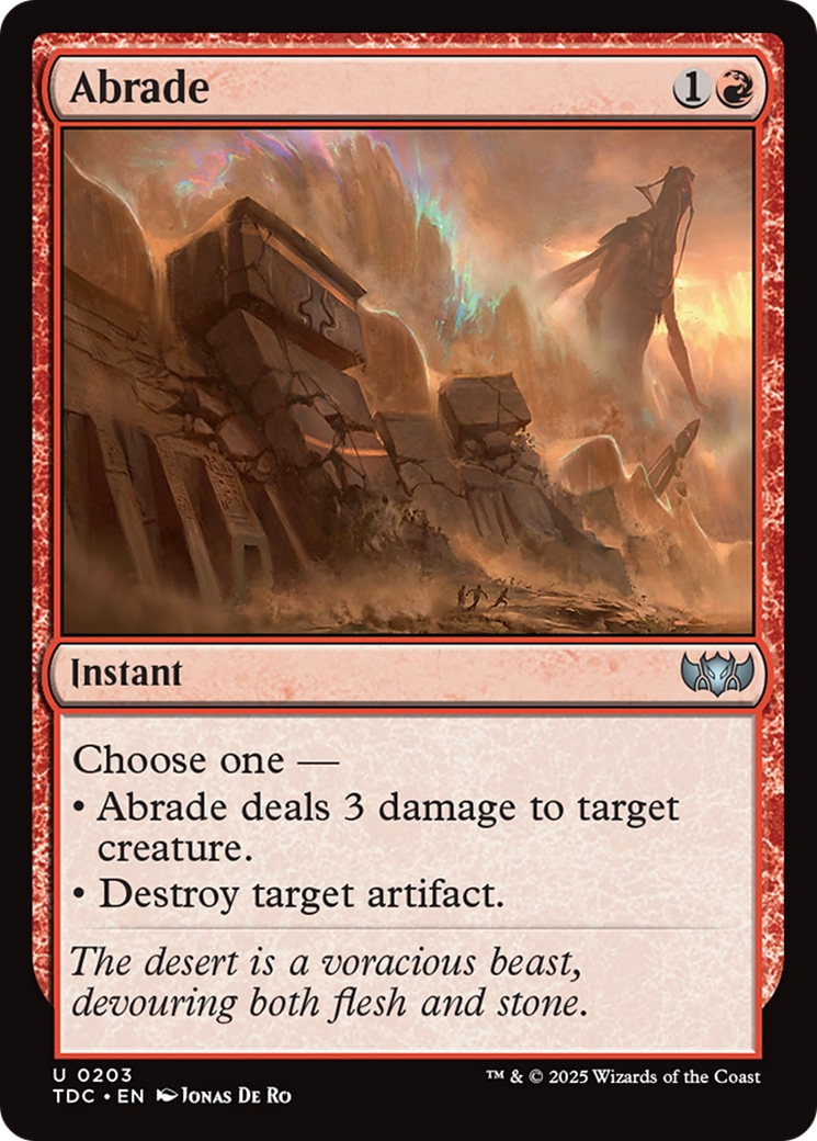 Abrade (203) [Commander: Tarkir: Dragonstorm]