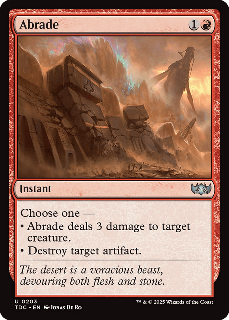 Abrade (203) [Commander: Tarkir: Dragonstorm]