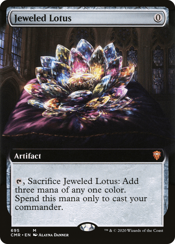 Jeweled Lotus (Extended Art) [Commander Legends] Foil