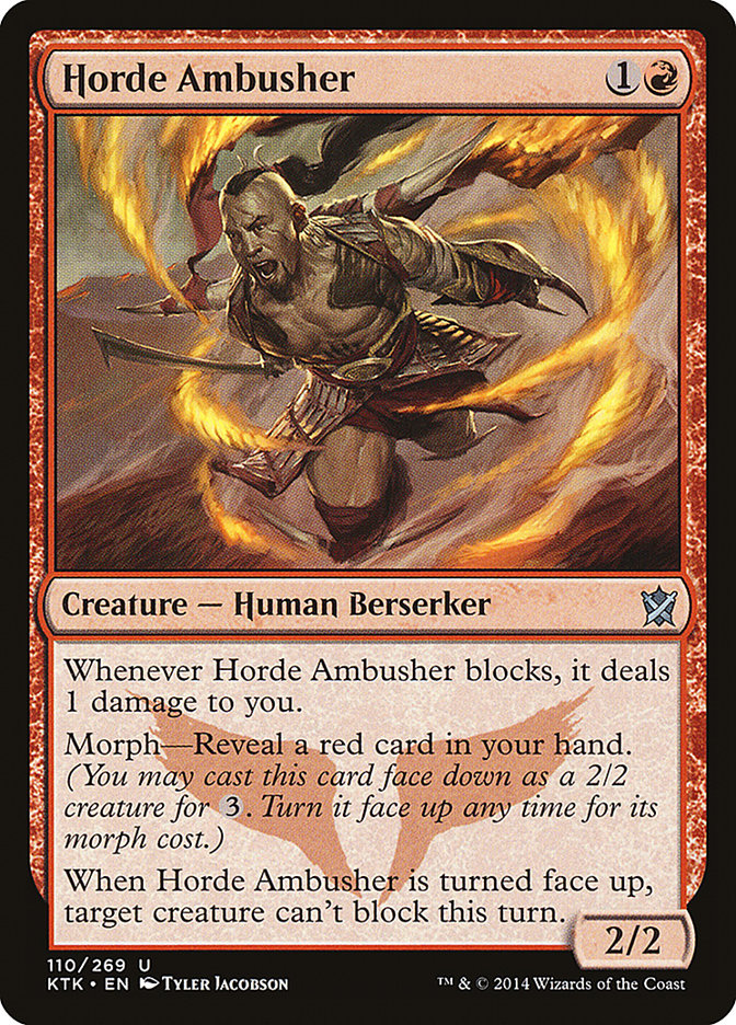 Horde Ambusher 110/269 (Khans of Tarkir)  - Foil