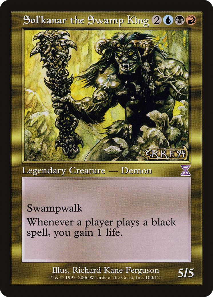 Sol'kanar the Swamp King [Time Spiral Timeshifted] Foil