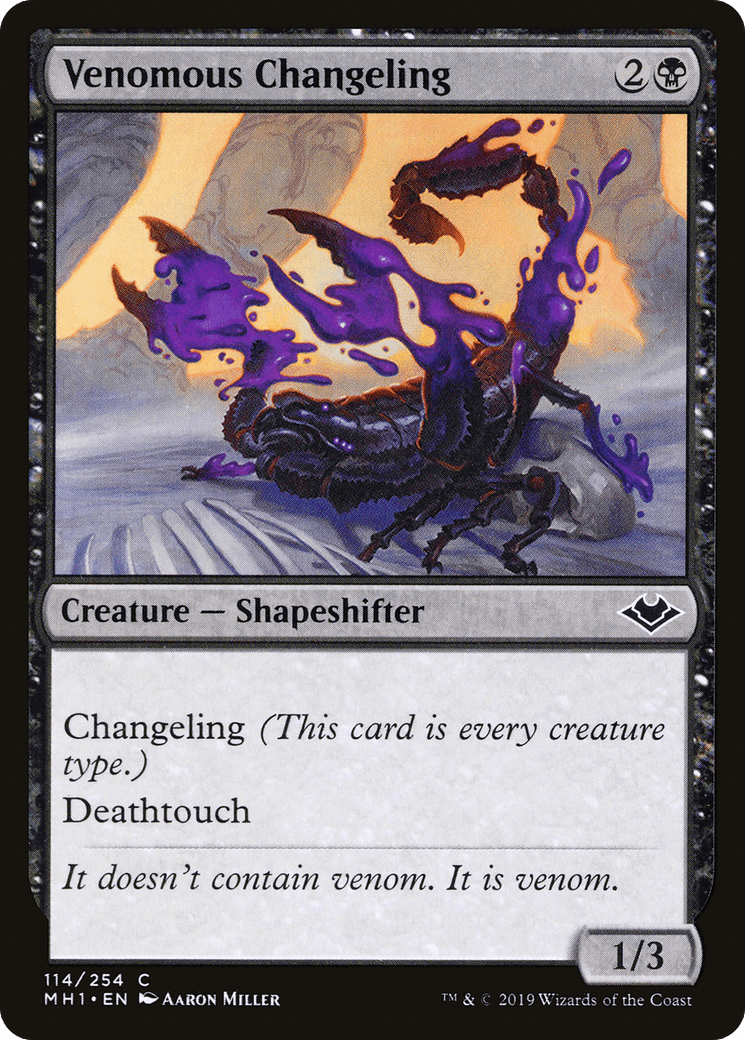 Venomous Changeling [Modern Horizons] Foil