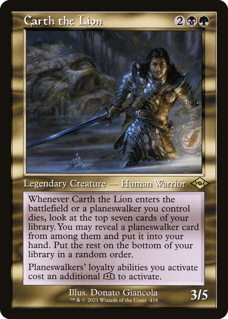 Carth the Lion (Retro) [Modern Horizons 2] Foil