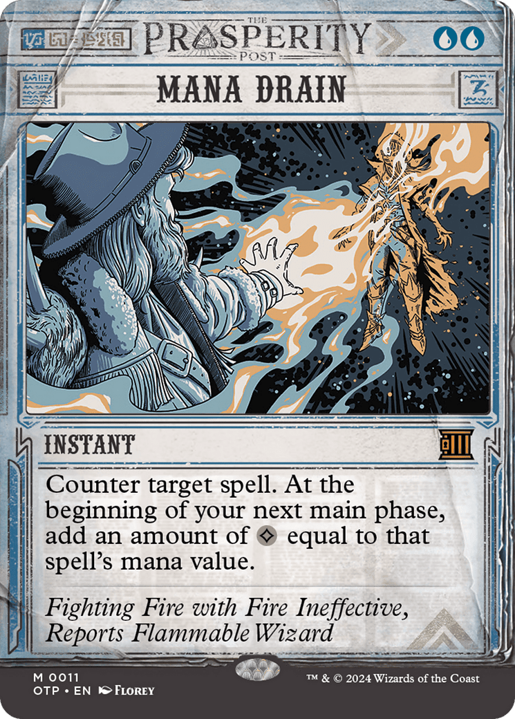 Mana Drain [Outlaws of Thunder Junction: Breaking News] Foil
