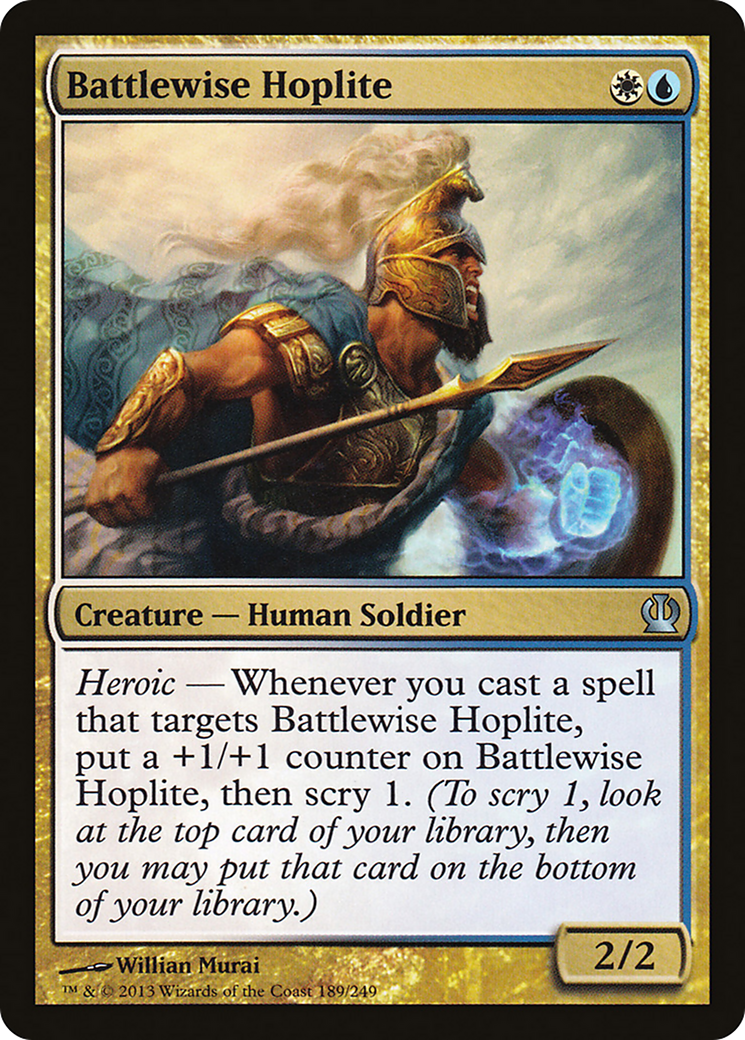 Battlewise Hoplite [Theros] Foil
