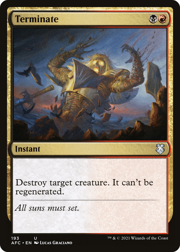 Terminate [Dungeons & Dragons: Adventures in the Forgotten Realms Commander]