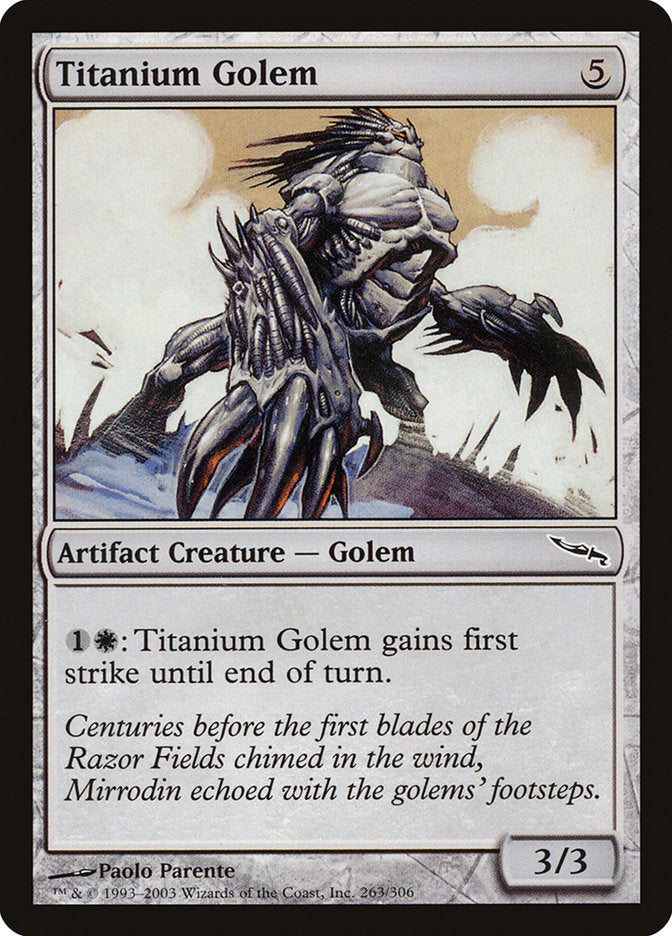 Titanium Golem 263/306 (Mirrodin) 