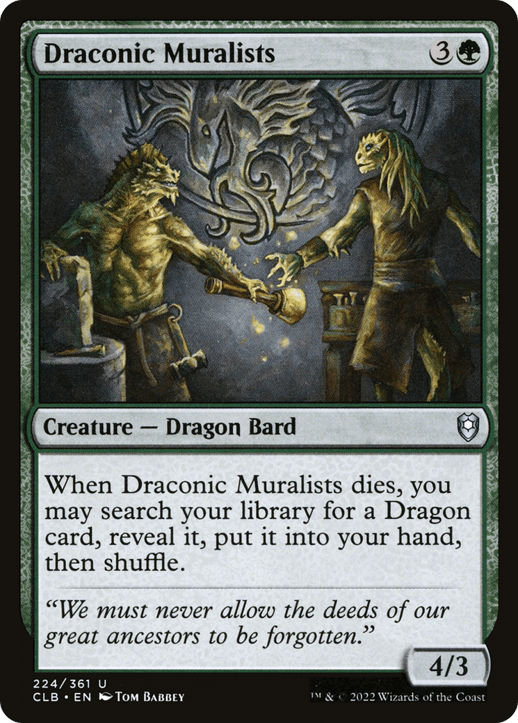 Draconic Muralists [Commander Legends: Battle for Baldur's Gate] Foil