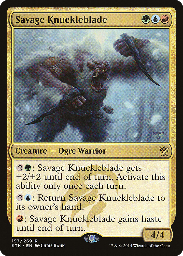 Savage Knuckleblade [Khans of Tarkir] Foil