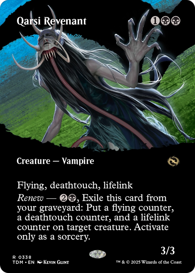 Qarsi Revenant (Borderless) (338) [Tarkir: Dragonstorm]  Foil