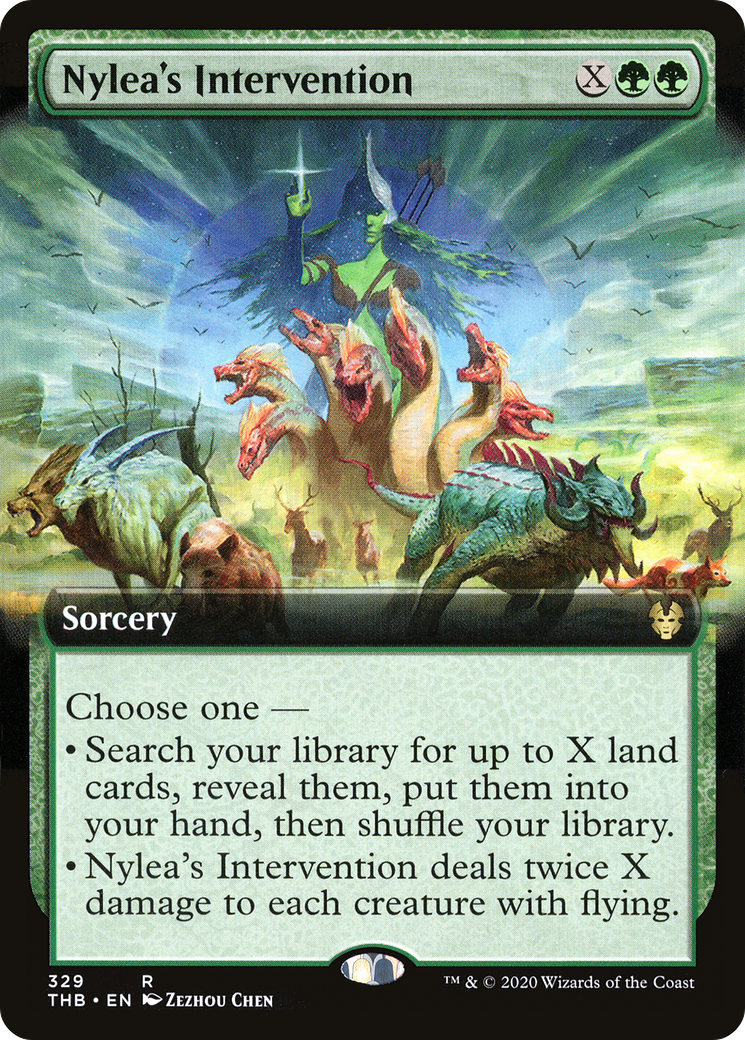 Nylea's Intervention (Extended Art) [Theros Beyond Death] Foil