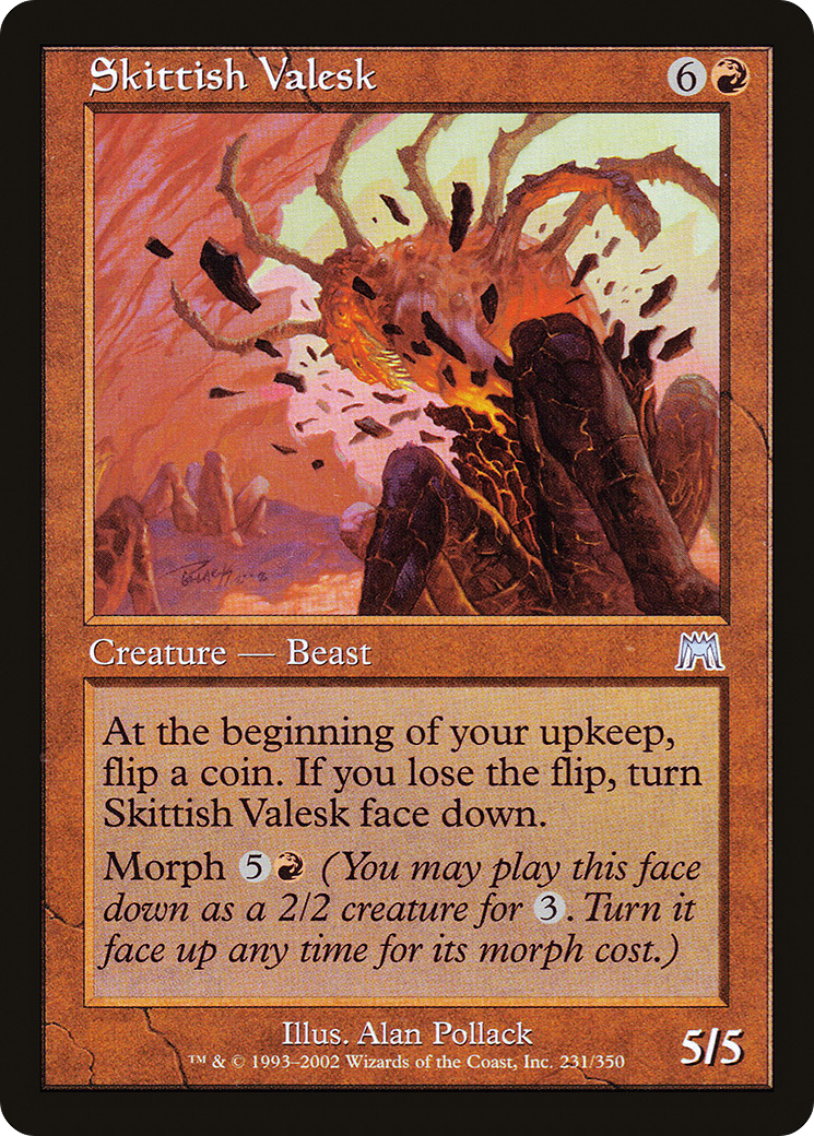Skittish Valesk [Onslaught] Foil