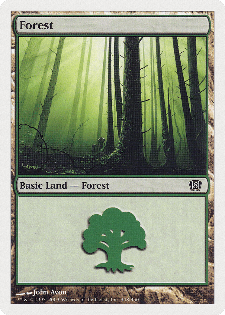 Forest (348) [Eighth Edition] Foil