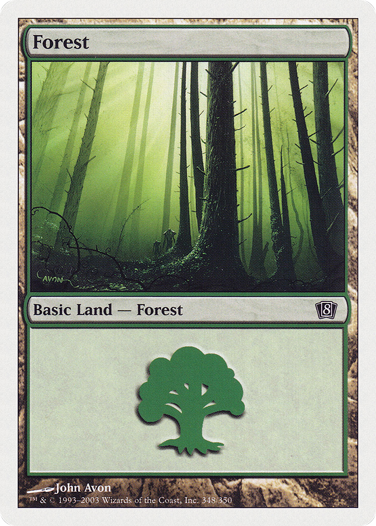 Forest (348) [Eighth Edition] Foil