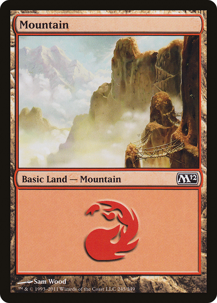 Mountain (245) [Magic 2012] Foil