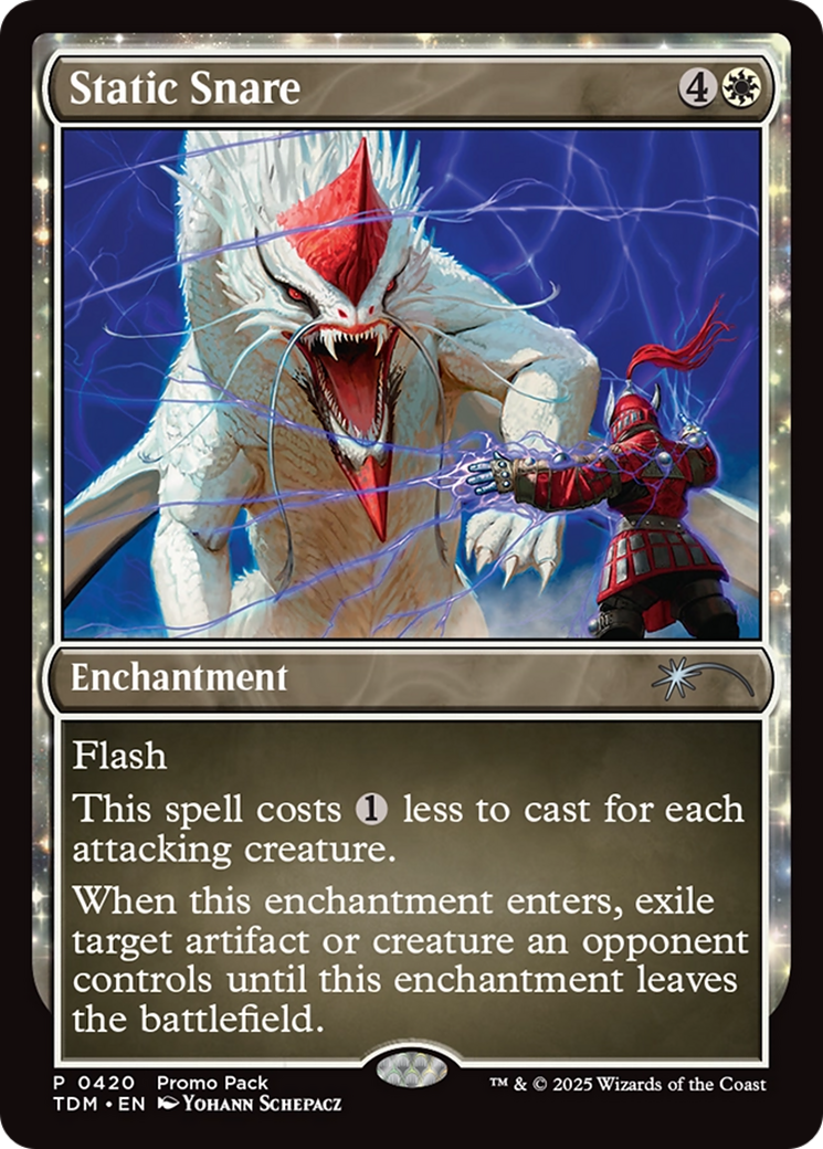 Static Snare (420) [Promo Pack: Tarkir: Dragonstorm]  Foil