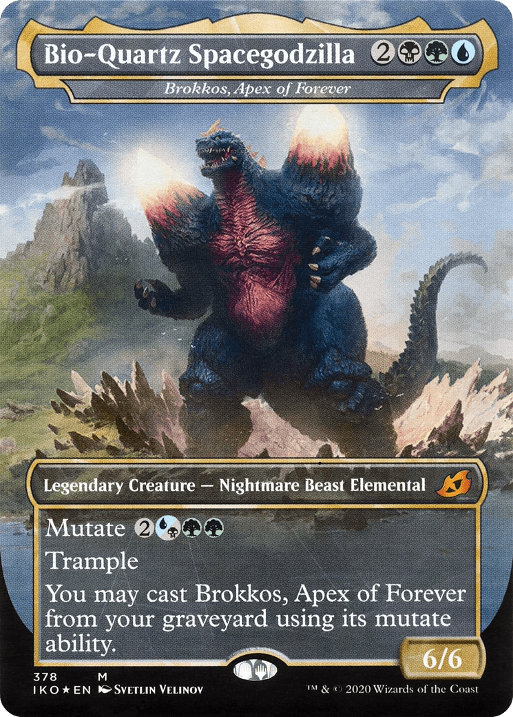 Brokkos, Apex of Forever - Bio-Quartz Spacegodzilla (Godzilla Series) [Ikoria: Lair of Behemoths] Foil