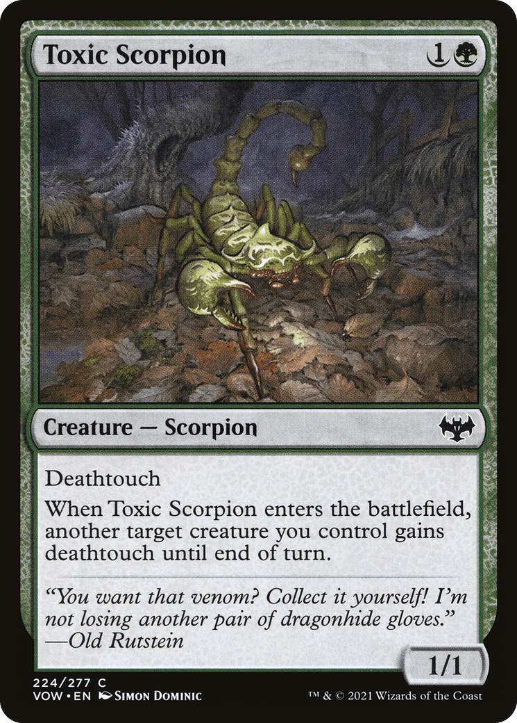 Toxic Scorpion [Innistrad: Crimson Vow] Foil