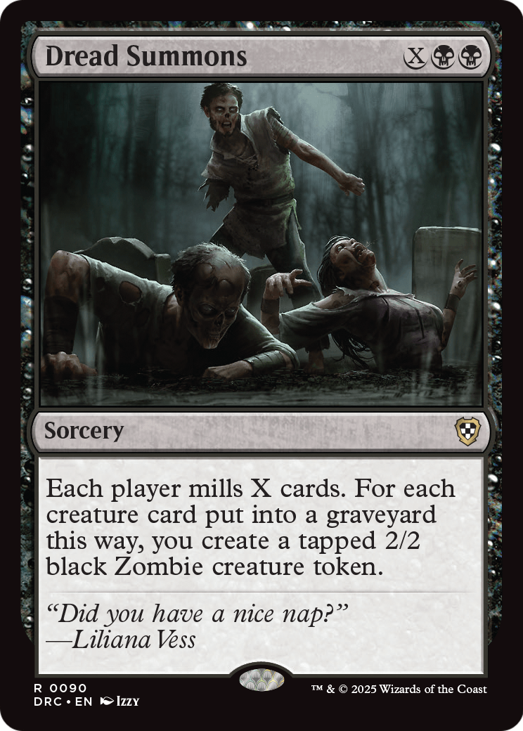Dread Summons (-090) [Commander: Aetherdrift]