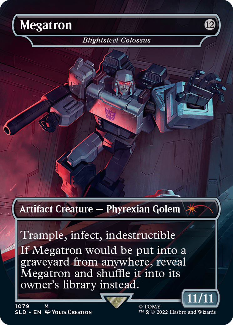 Blightsteel Colossus - Megatron (Borderless) [Secret Lair Drop Series]