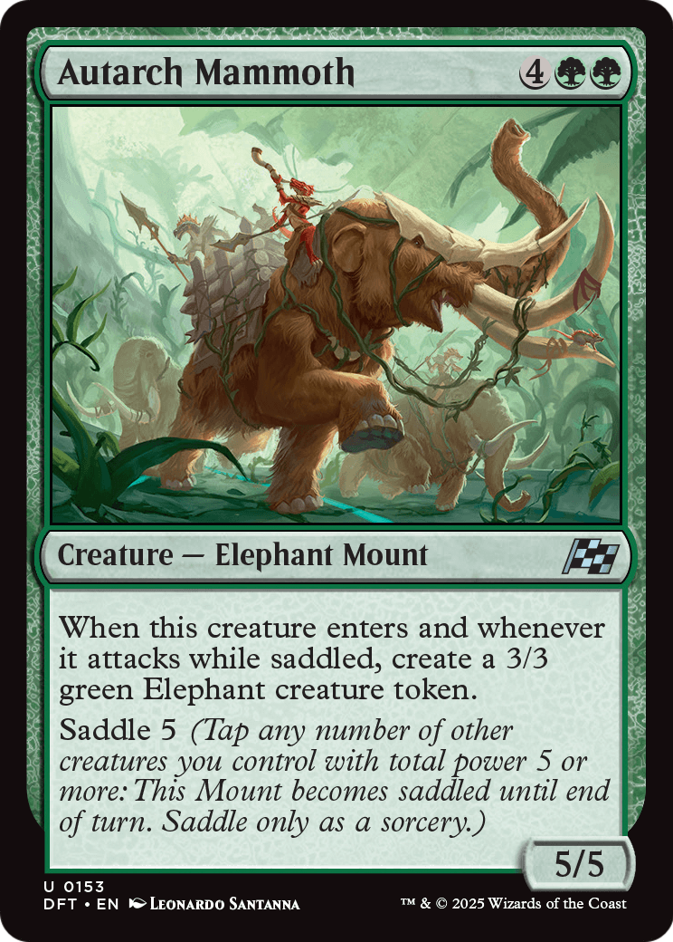 Autarch Mammoth |  Foil (153) [Aetherdrift]