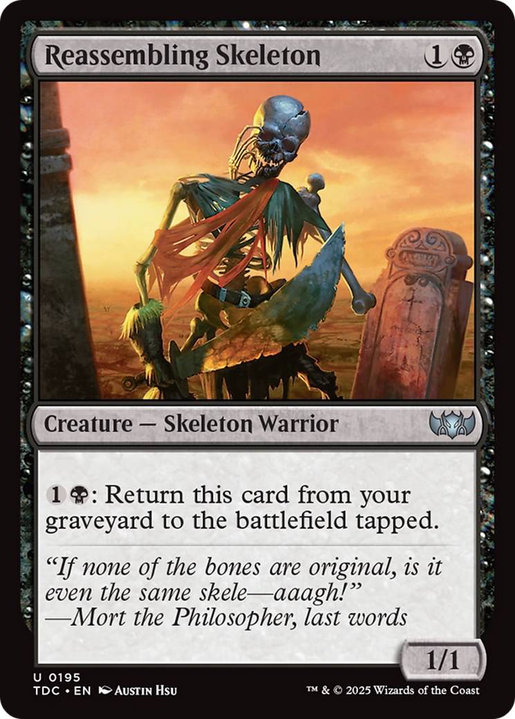 Reassembling Skeleton (195) [Commander: Tarkir: Dragonstorm]