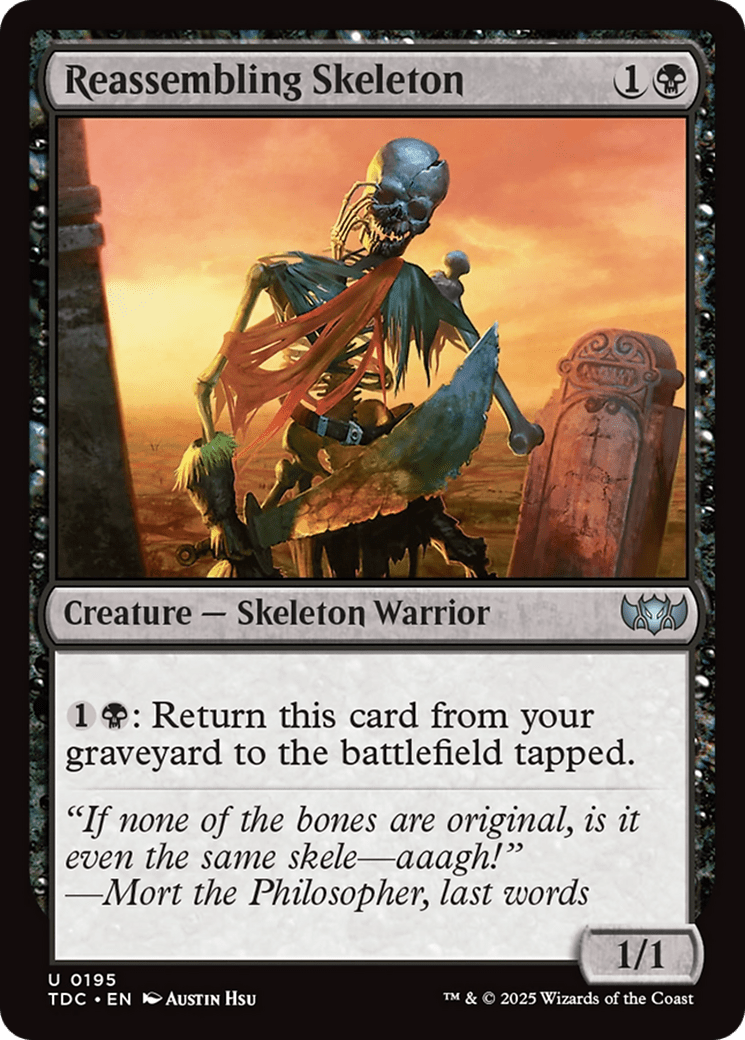 Reassembling Skeleton (195) [Commander: Tarkir: Dragonstorm]