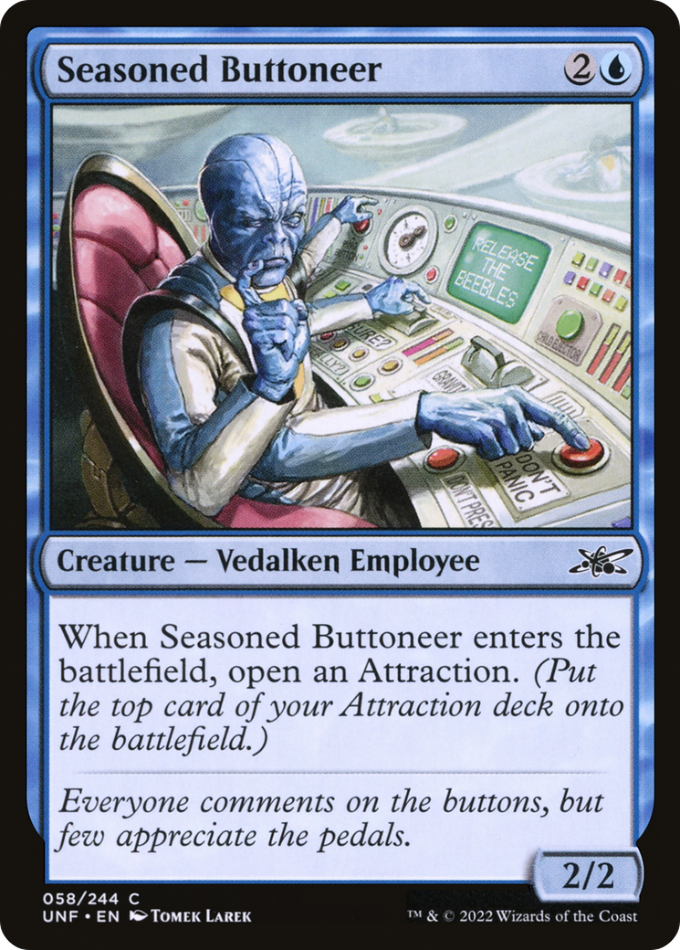 Seasoned Buttoneer [Unfinity] Foil