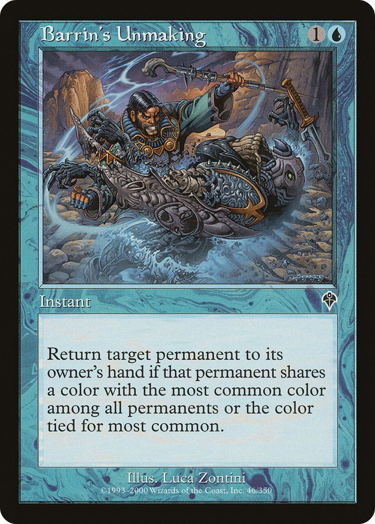 Barrin's Unmaking [Invasion] Foil