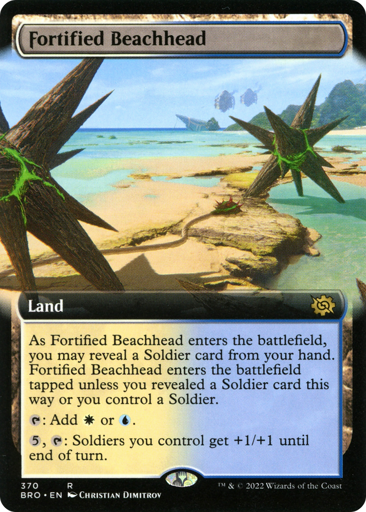 Fortified Beachhead (Extended Art) [The Brothers' War] Foil