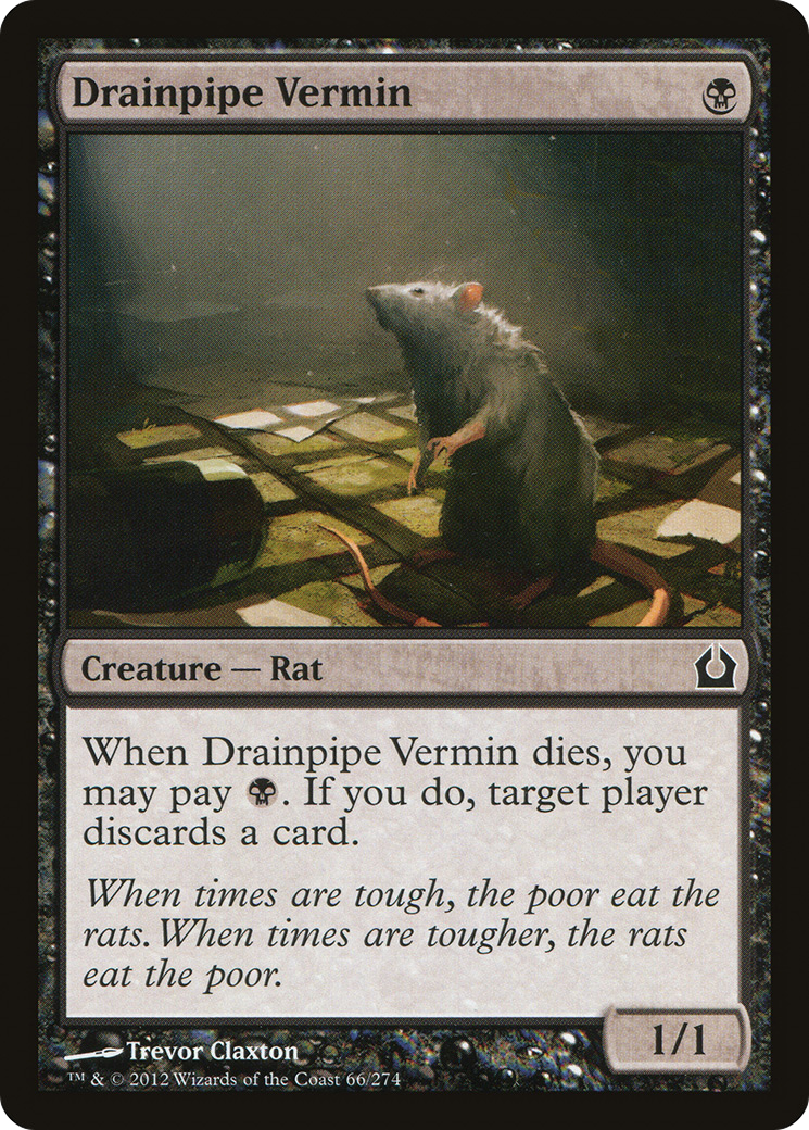 Drainpipe Vermin [Return to Ravnica] Foil