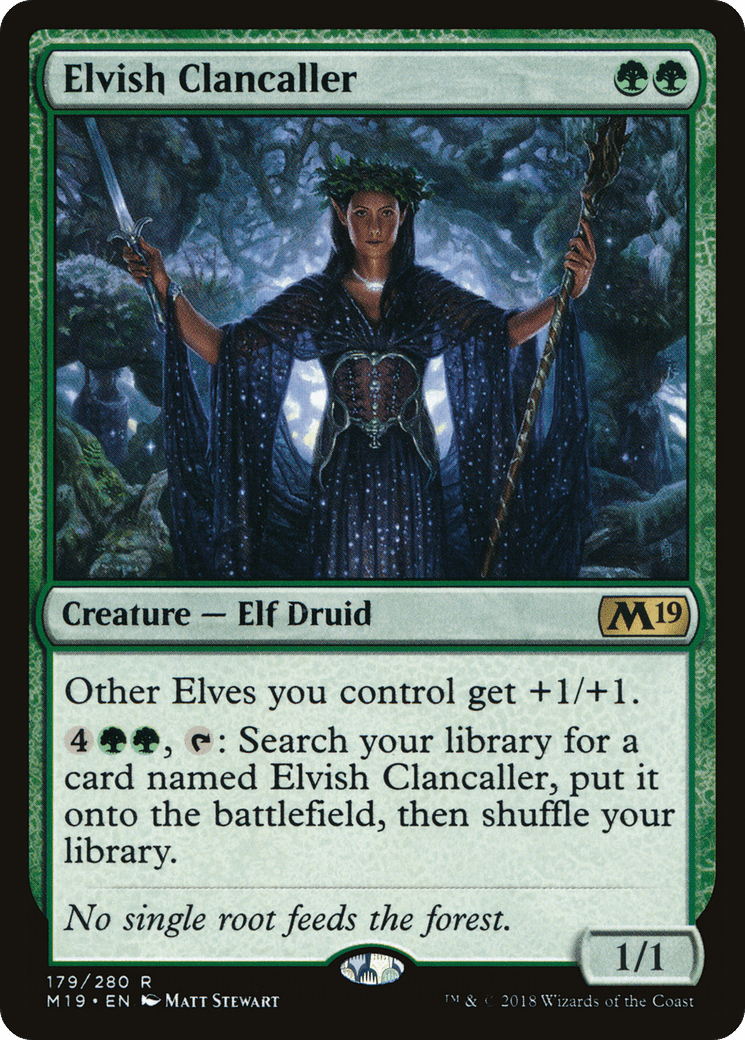Elvish Clancaller [Core Set 2019] Foil