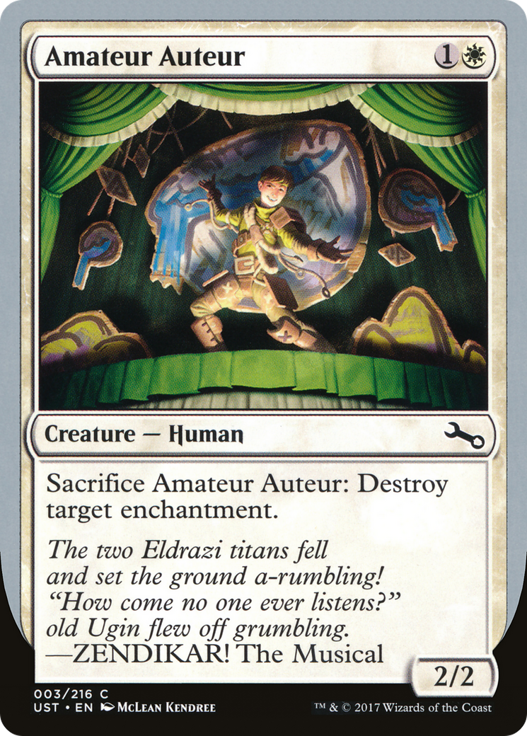 Amateur Auteur (ZENDIKAR! The Musical) [Unstable] Foil