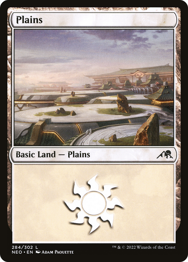 Plains (284) [Kamigawa: Neon Dynasty] Foil