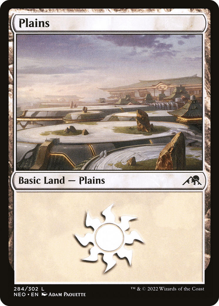 Plains (284) [Kamigawa: Neon Dynasty] Foil