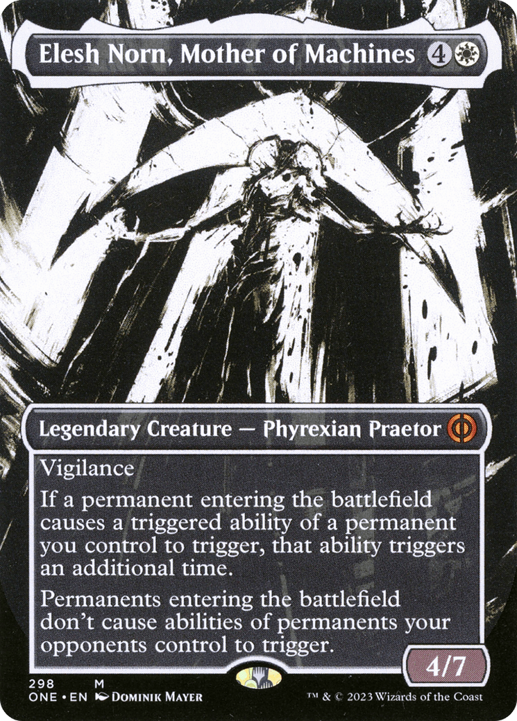 Elesh Norn, Mother of Machines (Borderless Ichor) [Phyrexia: All Will Be One] Foil