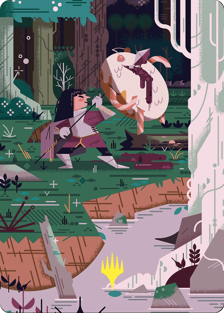 Stab Wound // Stab Wound (AWOE-069) - Wilds of Eldraine Art Series (Borderless)